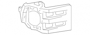 Left fog light bracket Lexus CT200h 11-13 prerest
