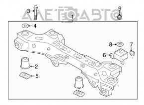 Rear subframe for Kia Sorento 14-15 FWD