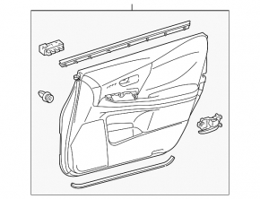 Front left door panel for Lexus Hs250h 10-12