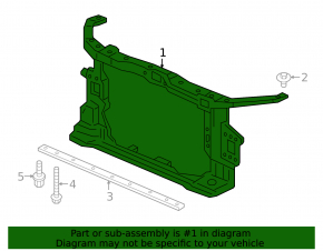 TV panel radiator assembly Honda Civic X FC 19-21