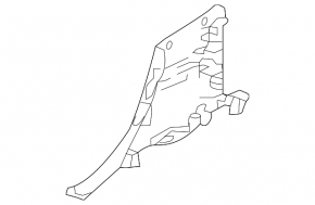 Infiniti QX30 17-17 black lower left center pillar trim