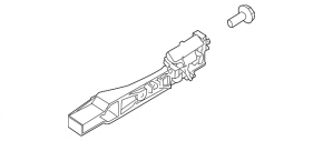 Infiniti FX35 FX45 03-08 rear right door handle mechanism