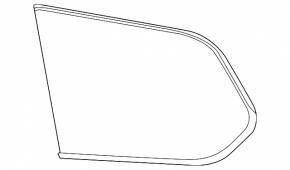 Fixed glass rear right window for Nissan Pathfinder 13-20