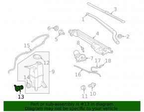 Windshield Washer Motor Toyota Highlander 08-13