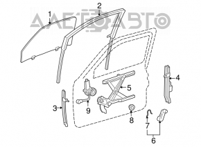 Front right window motor for Toyota Camry v40