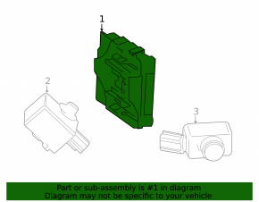 Chassis Clearance Sonar Control Module Toyota Rav4 19-