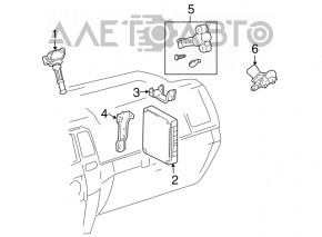 Block ECU engine computer Lexus GX470 03-09