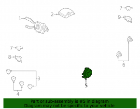 Airbag sensor, left door, Porsche Cayenne 19-26