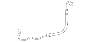 Air conditioner tube heater-condenser Mercedes C-class W205 15-21