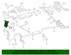 Exhaust manifold lower protection Mercedes CLA 250 14-19