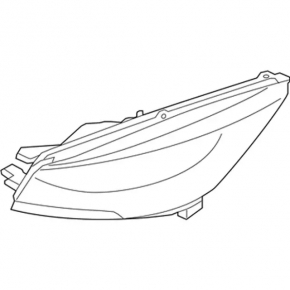 Front right headlight complete Ford Escape MK3 17-19 rest, xenon+led light, sand, chips, cobweb