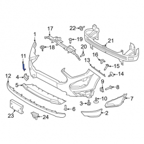 Front Bumper Tow Hook Cap Ford Ecosport 18-22