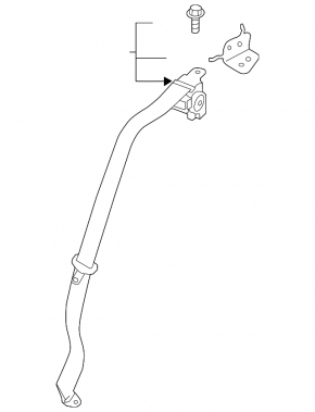 Rear left seat belt Mazda CX-5 13-16 black