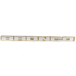 Emblem inscription BRONCO radiator grill grill Ford Bronco Sport 21-25 white
