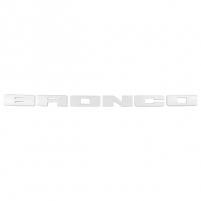 Emblem inscription BRONCO radiator grill grill Ford Bronco Sport 21-25 white