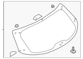 Rear window for the Mazda CX-9 16-18 trunk