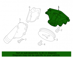Water pump Audi A6 C7 12-15 3.0T