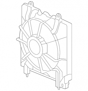 Left radiator shroud diffuser assembly for Honda Crosstour 10-15 Federal, 2.4L, Coupe, 3.5L