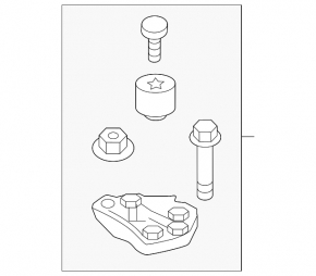 Right Engine Mount Bracket Kia Sorento 14-15 3.3