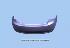 Rear bumper bare Chevrolet Impala 14-20 for parking sensors