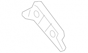 Front bumper mount left Chevrolet Malibu 16- upper