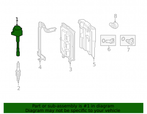 Ignition coil for a 2013-2015 Honda Accord hybrid