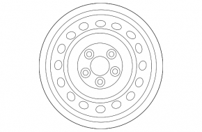 Wheel disk R16 Mitsubishi Outlander 14-18 iron