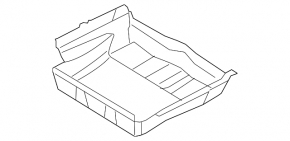 Trunk flooring BMW X5 E70 07-13 black