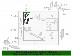 TV bar middle right Toyota Camry v55 15-17 usa
