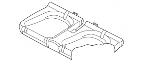 Rear row of seats 2 row VW Beetle 12-12 leather black