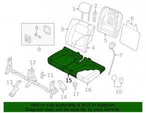 Rear row of seats 2 row VW Beetle 12-12 leather black