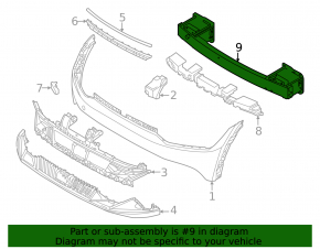 Kia EV6 22-24 Front Bumper Reinforcement