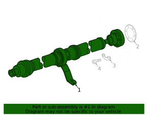 Propeller shaft driveshaft Audi Q5 80A 20-25 PHEV