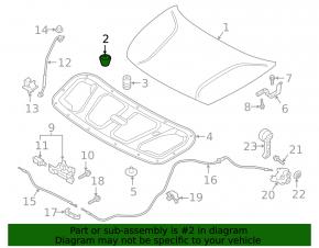 Bonnet bumper outer right Kia Niro 23-
