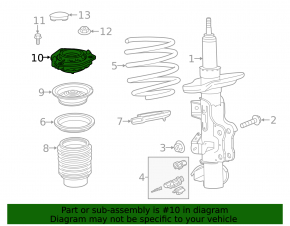 Front shock absorber support left Chevrolet Camaro 16-
