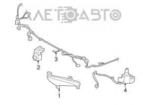 BSM Blind Spot Sensor Bracket Right Hyundai Santa Fe 13-16 Prerest