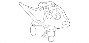 Brake master cylinder with reservoir Mercedes X164 GL W164 ML W251 R