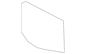 Mercedes R-class W251 06-13 rear bumper towing hook cap