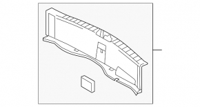 Mazda3 MPS 09-13 trunk opening trim