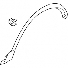 Front right wing arch trim Ford Explorer 16-19 rest, scratch