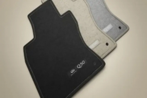 Set of floor mats for Infiniti Q50 14-24 black, cloth, torn, for dry cleaning