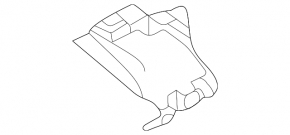 Left radiator duct for Land Rover Discovery Sport 2020-23, 2.0