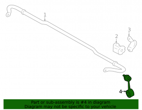 Rear left stabilizer link for Toyota GT86 17-20