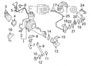 EGR tube long VW Jetta 11-18 USA TDI