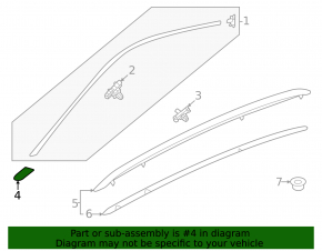 Front pillar molding left Volkswagen ID.4 21-23