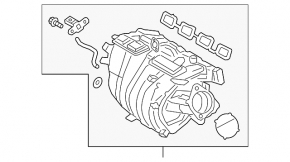Toyota Corolla 20-26 2.0 intake manifold