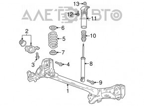 Rear left spring Chevrolet Volt 16 - stiffness sin
