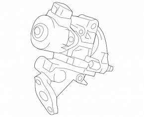 Toyota Prius V12-17 EGR valve without flange