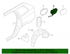 Fuel filler flap housing Volvo XC60 18-23