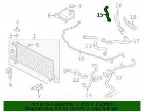 Volvo XC40 19-22 Cooling Hose (2 parts)